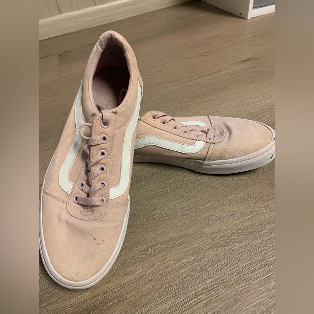 pink old skool vans